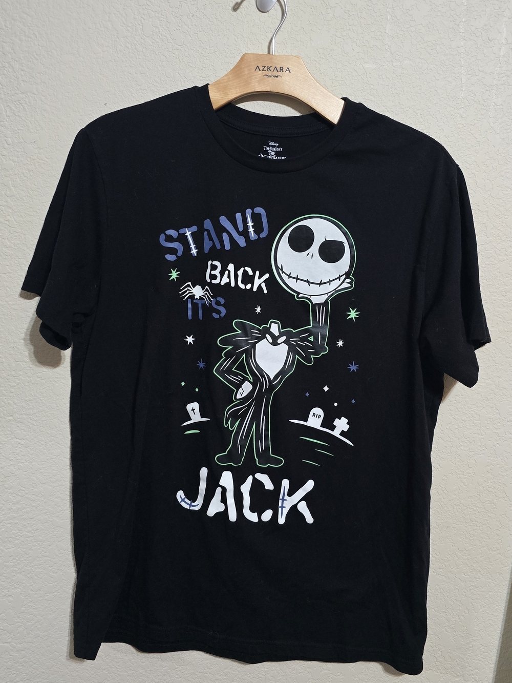 Disney The Nightmare Before Christmas Jack Skellington Graphic Tee - Black
